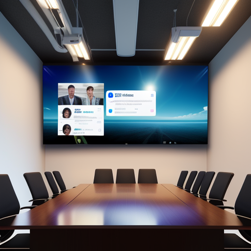 Samsung Display Video Conferencing Solution in Board rooms in corporate